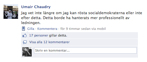 Socialdemokraterna,  anna ardin, Omar Mustafa, Politik